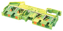 Phoenix Contact PT 4-QUATTRO-PE DIN Rail Mount Terminal Block 4 Ways 24 AWG 10 6 mm&Acirc;&sup2; Push In 38 A