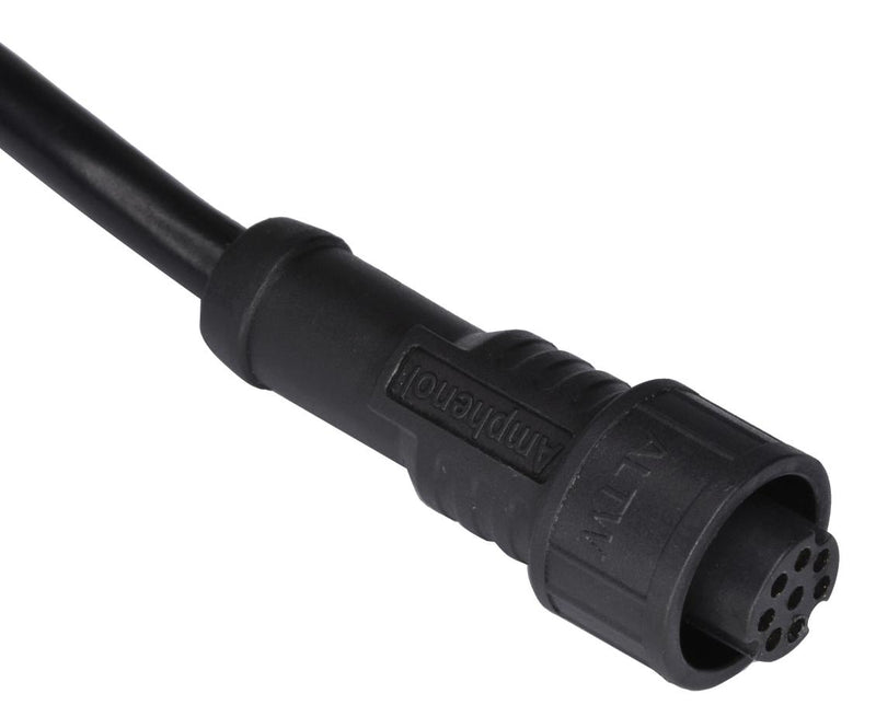 Amphenol LTW AU-06BMMM-QL8D01 Circular Cable Assembly Plug to Free End 6 Ways 3.3 ft 1 m Xlok Series