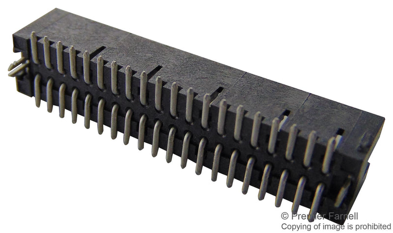 AMP - TE Connectivity 5-104655-5 Stacking Board Connector 6.35mm Ampmodu 50/50 Grid Series 40 Contacts Header 1.27 mm