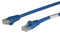 TUK SP0.5BL Ethernet Cable, Patch Lead, Cat6, RJ45 Plug to RJ45 Plug, Blue, 500 mm