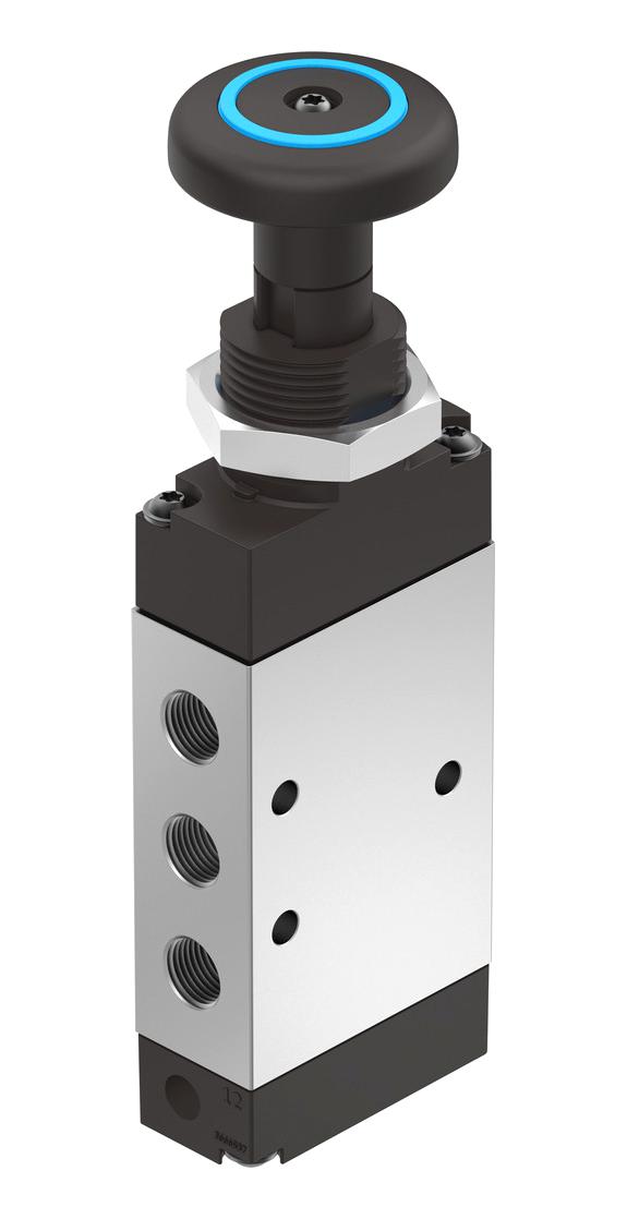 Festo VHEF-P-M52-M-G18 Pushbutton Valve G1/8 10BAR