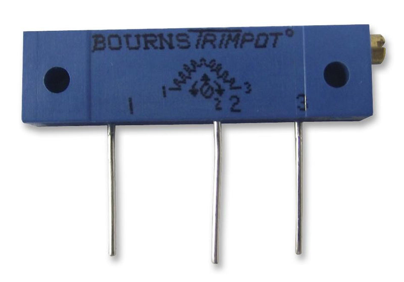 BOURNS 3059Y-1-104LF Trimmer Potentiometer, 100 kohm, 1 W, &iuml;&iquest;&frac12; 10%, Trimpot 3059 Series, 22 Turns, Through Hole