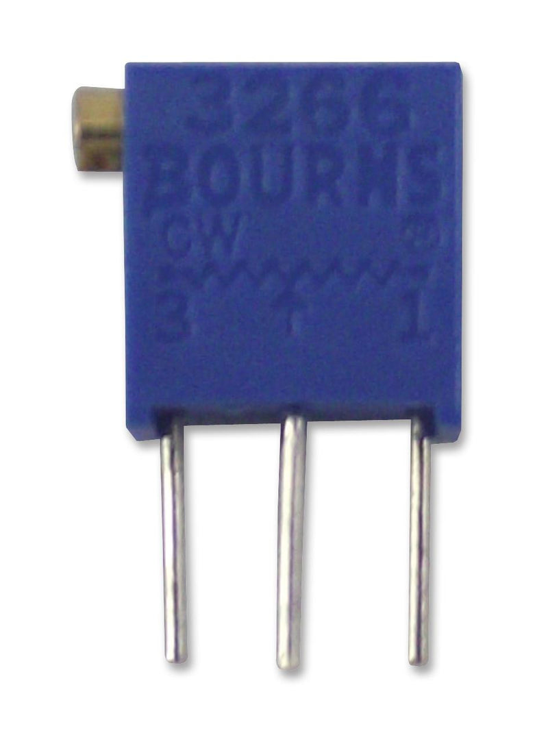 BOURNS 3266X-1-202LF Trimmer Potentiometer, 2 kohm, 250 mW, &iuml;&iquest;&frac12; 10%, Trimpot 3266 Series, 12 Turns, Through Hole