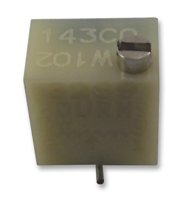 BOURNS 3296W-1-125LF Trimmer Potentiometer, 1.2 Mohm, 500 mW, &plusmn; 10%, 3296W Series, 25 Turns, Through Hole