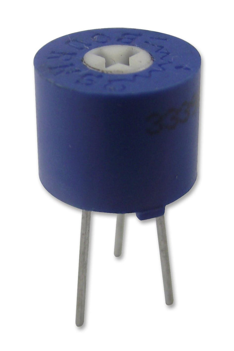 BOURNS 3339P-1-103LF Trimmer Potentiometer, 10 kohm, 500 mW, &iuml;&iquest;&frac12; 10%, Trimpot 3339 Series, 4 Turns, Through Hole