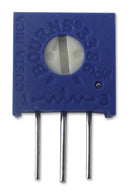 BOURNS 3386H-1-502LF Trimmer Potentiometer, 5 kohm, 500 mW, &plusmn; 10%, Trimpot 3386 Series, 1 Turns, Through Hole