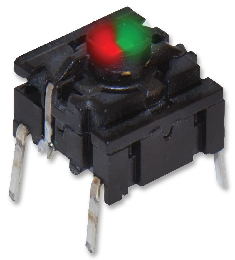 Multimec 5GTH9358222 5GTH9358222 Tactile Switch 5G Series Top Actuated Through Hole Plunger for Cap 350 gf