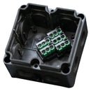 Hylec DEBOX 11 DEBOX 11 Junction Box 5 Pole 32 A IP66 Polypropylene Black 85 mm x 53 New