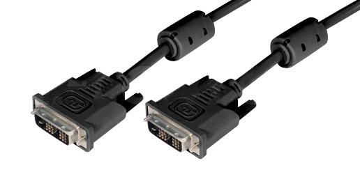 L-COM CGDVIMM-10 AUDIO/VIDEO Cable DVI-D Plug 10 BLK