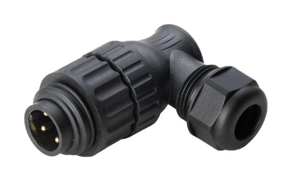 Multicomp PRO MP007693 MP007693 Circular Connector MP WA22 Right Angle Cable Plug 3 Contacts Screw Pin Threaded