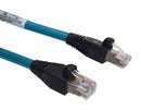 Brad - A Molex Company 120108-0008 Ethernet Cable Cat5e 1 m 3.3 ft RJ45 Plug to Teal 120108 Series