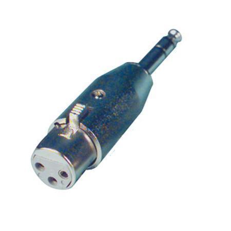 MCM 27-4135 1/4 in Stereo Male to Female XLR - Nickel 27C4983