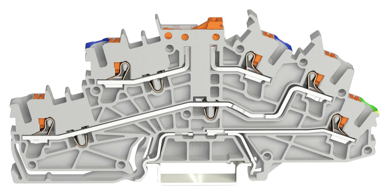 Wago 2203-6641 Terminal Block DIN Rail 5POS 12AWG