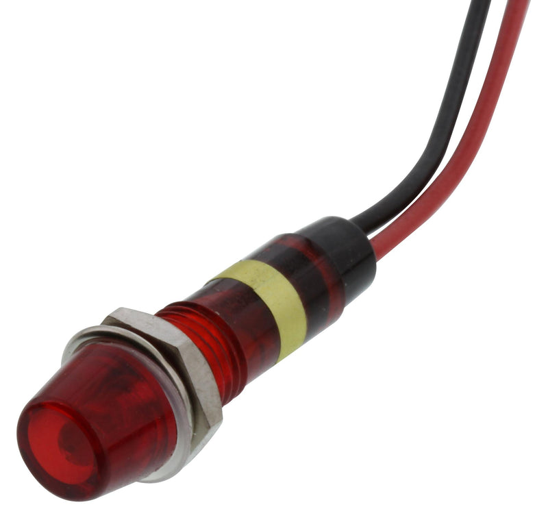 Dialight 677-3135-331F Panel Indicator 7.2MM RED 12VDC