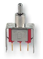 MULTICOMP 1MS2T2B4V2RE Toggle Switch, SPDT, Non Illuminated, On-(On), 1MS Series, Through Hole, 100 mA