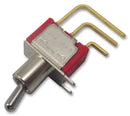 MULTICOMP 1MS1T2B4M7RE Toggle Switch, SPDT, Non Illuminated, On-On, 1MS Series, Through Hole, 100 mA