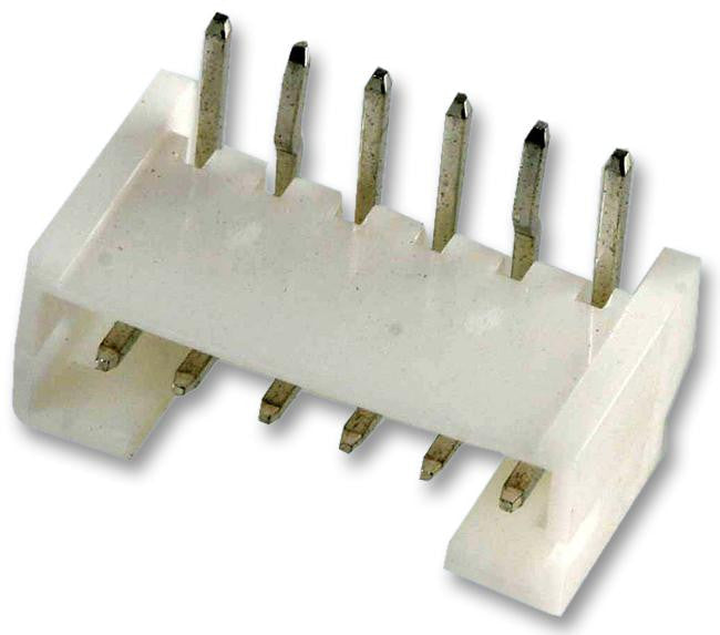 JST (JAPAN SOLDERLESS TERMINALS) S6B-PH-K-S (LF)(SN) Wire-To-Board Connector, Side Entry, 2 mm, 6 Contacts, Header, PH Series, Through Hole, 1 Rows