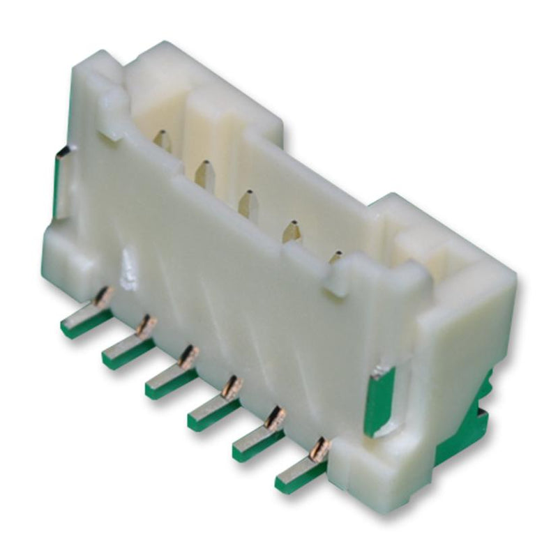 JST (JAPAN SOLDERLESS TERMINALS) BM06B-PASS-1-TFT(LF)(SN) Wire-To-Board Connector, 2 mm, 6 Contacts, Header, PA Series, Surface Mount, 1 Rows