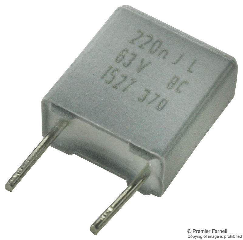 VISHAY BFC237012224 CAPACITOR POLYESTER FILM 0.22UF, 63V, 5%, RADIAL