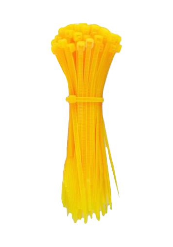 PRO Elec PELB0152 Cable Tie Nylon 6.6 (Polyamide 6.6) Yellow 100 mm 2.5 22 18 lb