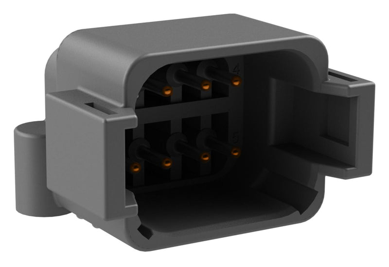 Amphenol SINE/TUCHEL ATF13-08PA-BM13 ATF13-08PA-BM13 Automotive Connector Board Lock AT Series Right Angle Receptacle 8 Contacts PCB Pin