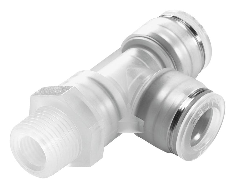 Festo NPQP-LQ-R18-Q6-FD-P10 Pneumatic Fitting Push-In L-Fitting R1/8 10 bar 6 mm PP (Polypropylene) Npqp