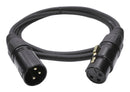 Cliff Electronic Components FC619105 Audio / Video Cable Assembly XLR Plug 3 Way Socket 16.4 ft 5 m Black New