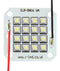 Intelligent LED Solutions ILR-IO16-85SL-SC201-WIR200. IR Module 16 Chip 850 nm 16.48 W/Sr Square PCB/M3 Hole 46.4 V 200 mm Red & Black New