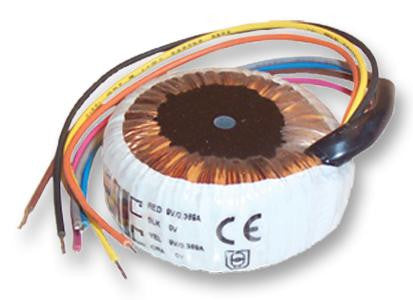 MULTICOMP MCFM50/15 Toroidal Transformer, 24mm x 50mm, 5 VA, 2 x 15V, 167 mA, Panel