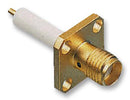 Radiall R125414000 RF / Coaxial Connector SMA Straight Flanged Jack 50 ohm Beryllium Copper