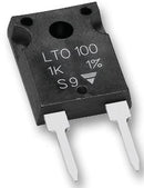 VISHAY LTO100F10R00FTE3 Through Hole Resistor, 10 ohm, 375 V, Radial Leaded, 100 W, &plusmn; 1%, LTO 100 Series