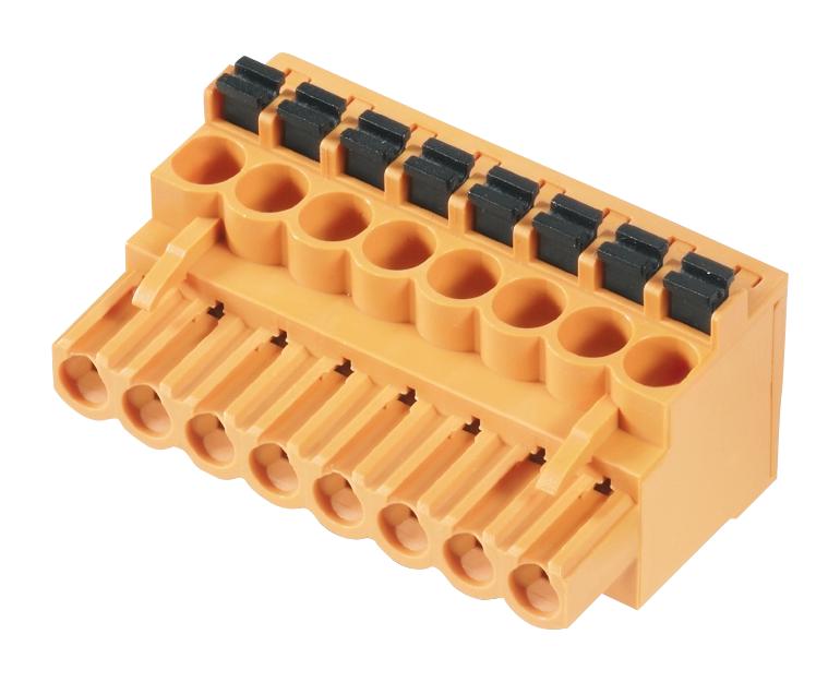 Weidmuller 1001530000 Pluggable Terminal Block 5.08 mm 2 Ways 26 AWG 12 2.5 mm&sup2; Push In