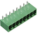 Multicomp PRO MC000093 MC000093 Terminal Block Header 3.5 mm 8 Ways 12 A 150 V Through Hole Right Angle