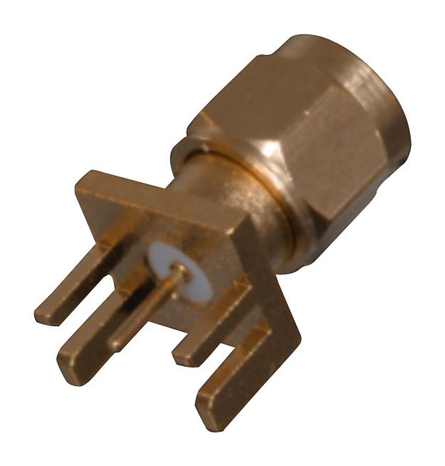 Johnson - Cinch Connectivity 142-0801-801 RF / Coaxial Connector SMA Straight Plug Solder 50 ohm Brass