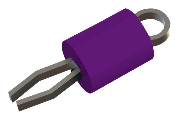 KEYSTONE 5119 TEST POINT, PCB, PURPLE, THROUGH HOLE