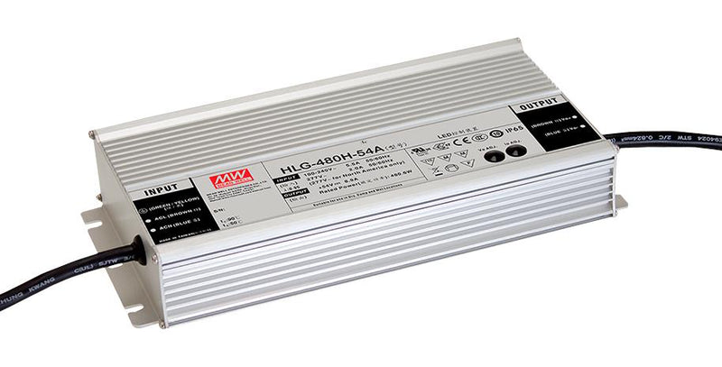 Mean Well HLG-480H-24 LED Driver 480 W 24 V 20 A Constant Current Voltage 90 305