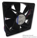 EBM-PAPST 4414F Axial Fan, 4400F Series, 24 V, DC, 119 mm, 25 mm, 43 dBA, 100.1 cu.ft/min