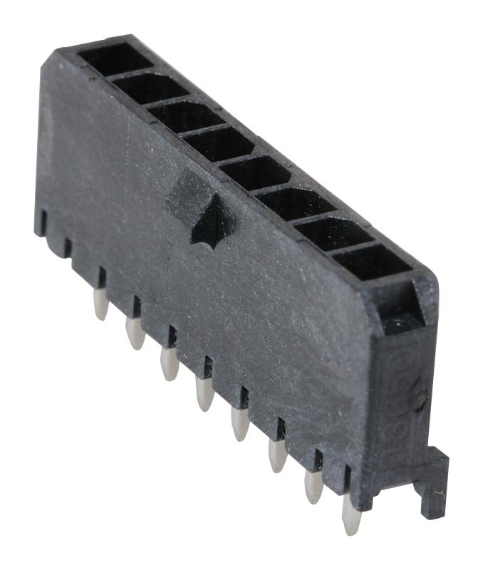 Molex 43650-0827 Wire-To-Board Connector 3 mm 8 Contacts Header Micro-Fit 3.0 43650 Series Through Hole 1 Rows