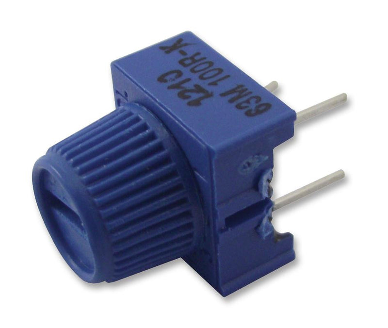 VISHAY M63M201KB30T607 Trimmer Potentiometer, 200 ohm, 500 mW, &plusmn; 10%, 63M Series, 1 Turns, Through Hole