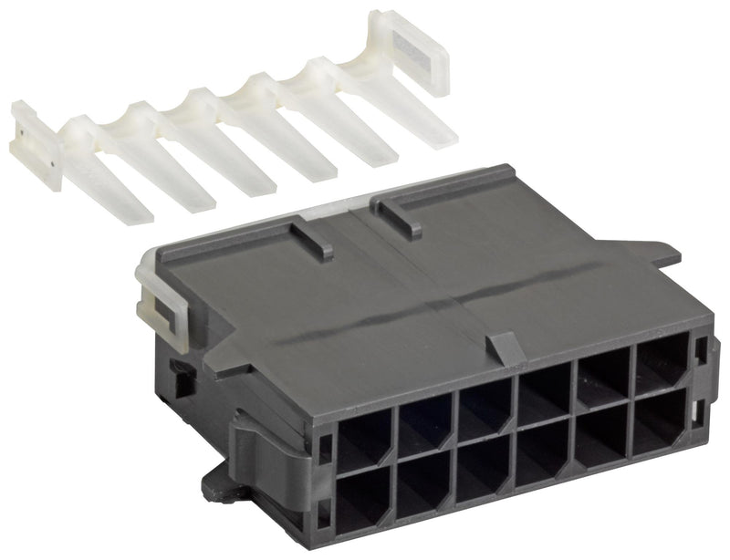 Molex 105411-1102 Connector Housing Mega-Fit 105411 Series Plug 2 Ways 5.7 mm