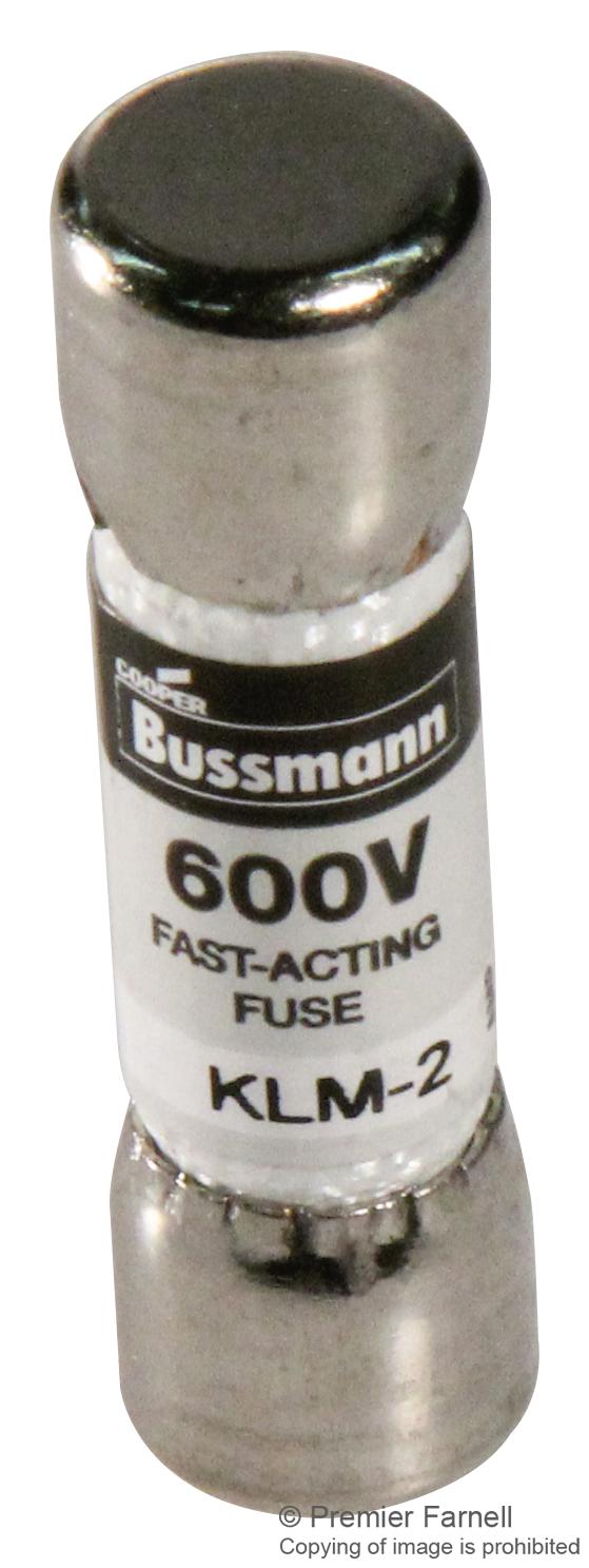 Eaton Bussmann KLM-2 KLM-2 Fuse 2A 600V Fast Acting