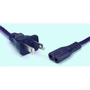 MCM 23-189 1ft 18GA Non-polarized Figure 8-style Power Cord