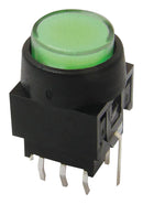 E-SWITCH LP4OA1PBCTG Pushbutton Switch LP4 Series Dpdt Momentary Round Transparent New