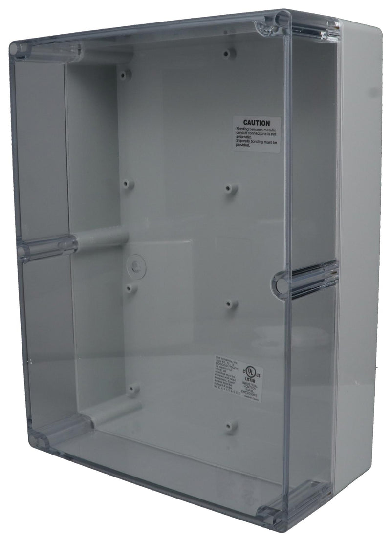 BUD Industries PN-1343-AC PN-1343-AC Enclosure Wall Mount PC GREY/CLEAR