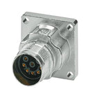 Phoenix Contact M17-08S1N8AW500S Circular Connector Panel Mount Receptacle 8 Contacts Crimp Socket - Not Supplied