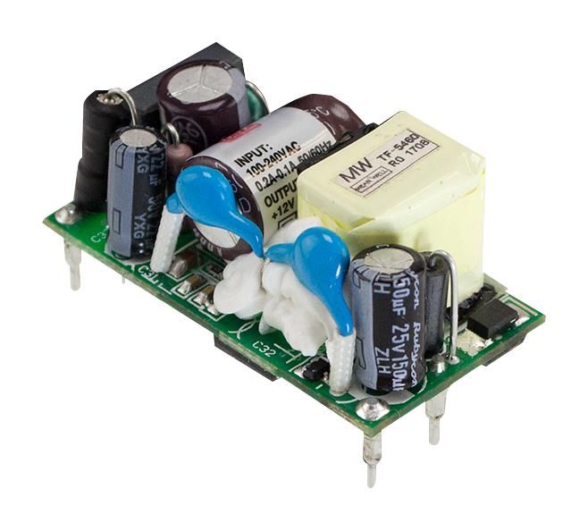 Mean Well MFM-05-12 AC/DC Open Frame Power Supply (PSU) Medical 1 Output 5 W 80V AC to 264V Fixed