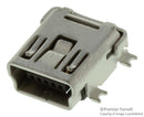 Mill MAX 897-43-005-00-100001 . USB Connector Mini Type B 2.0 Receptacle 5 Ways Surface Mount Right Angle