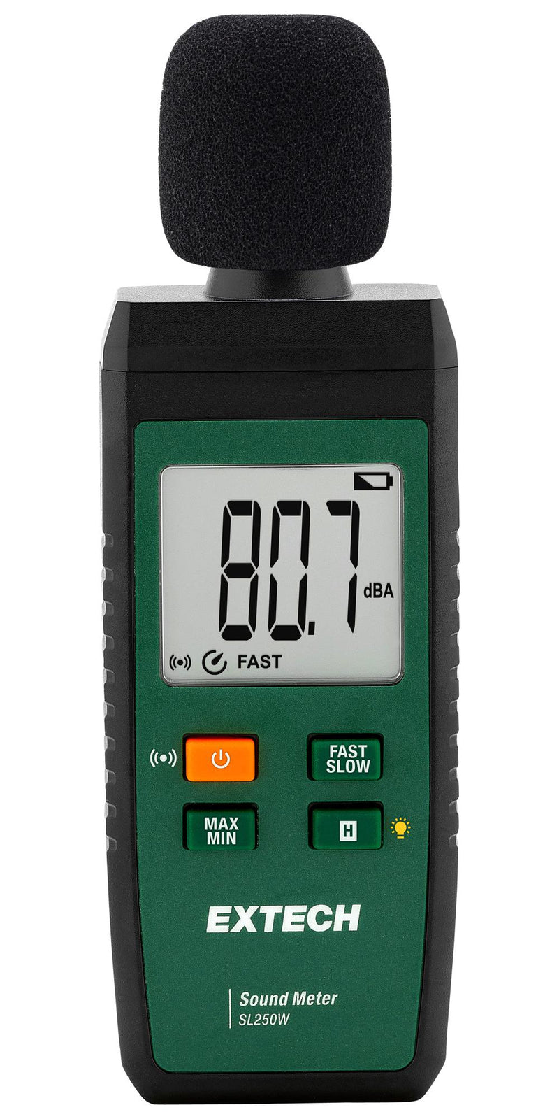 Extech Instruments SL250W Sound Level Meter 30 dB 130 1.5 0.1 0 &deg;C 40