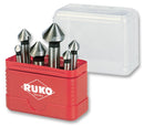 RUKO A102156 DEBUR COUNTERSINK SET, TAPER, HSS, CBN