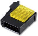 TE CONNECTIVITY 1473562-8 Wire-To-Board Connector, Yellow, 4 mm, 8 Contacts, Plug, RITS Series, IDC / IDT, 1 Rows